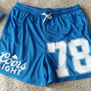 Coors Light Blue Athletic Men's Shorts